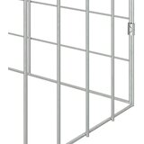  Kavez za zečeve Srebrno 400 x 78 x 78 cm Cinkani čelik | shoptok.hr