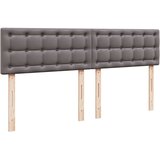 vidaXL Otomanski posteljni okvir z vzmetnicami siv 200x200cm um. usnje, (21609406) | Shoptok.si