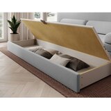ELTAP Svijetlo siva baršunasti sklopiva/s prostorom za odlaganje sofa 236 cm Elioss – | shoptok.hr