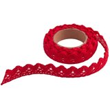  Bombažna samolepilna čipka 1.8 m - Red (kreativni pribor) Cene