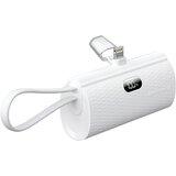 forcell Zunanji polnilec 5000 mAh iPhone Lightning in USB C priključki 20W, Bela, (5000062443) | Shoptok.si