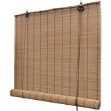 vidaXL Rolo senčilo iz bambusa 100x220 cm rjave barve Cene