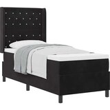  Podnica s Madracem Crna 80x200 cm Baršun | shoptok.hr