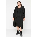 Trendyol Curve Plus Size Dress - Black - Basic Cene