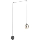  Redo 01-3484 - LED zidna lampa KHADI LED/6W/230V CRI90 Ø12 cm crna/zadimljena | Eponuda.com