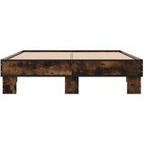  Okvir kreveta boja hrasta 120x200 cm konstruirano drvo i metal | shoptok.hr