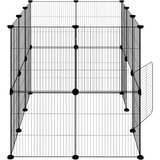  Kavez za ljubimce s 20 panela i vratima crni 35 x 35 cm čelični | Eponuda.ba