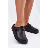 EVENTO Women Foam Slippers With Strap And Buckle Black Larinie | Shoptok.si