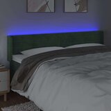  Uzglavlje tamnozeleno 163x16x78/88 cm baršunasto | shoptok.hr