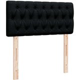 vidaXL Krevet s oprugama i madracem crni 100 x 200 cm od tkanine | shoptok.hr