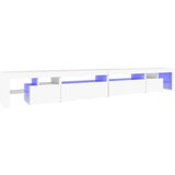Maison Chic TV omarica - TV stojalo - Televizijska omarica z LED lučkami bela 290x36,5x40 cm, (21700808) Cene