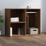 vidaXL Garderobna omarica rjav hrast 80x40x65 cm inženirski les Cene