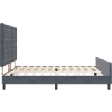  Krevet Okvir Tamnosivi 180x200 cm Baršun | shoptok.hr