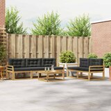  Set vanjskih sofa 6 kom. Bijela i antracit | shoptok.hr
