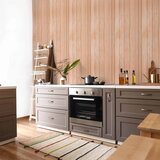 Tapeta - Light Wood - Vertical panels in a warm beige shade. 50x1000 Vodootporna | shoptok.hr