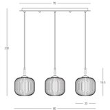  Zambelis 22074 - Luster na sajli 3xE27/40W/230V | Eponuda.com