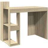 vidaXL Pisarniška pisalna miza sonoma hrast 103,5x56,5x94 cm inž. les | Shoptok.si