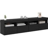 TV zidni ormari Zidne 2 pcs Crni hrast 80 x 30 x 40 cm | shoptok.hr