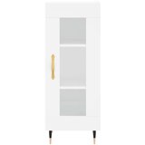  Visoka komoda bijeli 34 5x34x180 cm od konstruiranog drva | shoptok.hr
