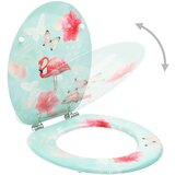  Toaletna daska s poklopcem MDF s uzorkom plamenca | shoptok.hr