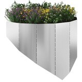  Ograda oko Travnjaka 4 pcs 100 x 45 cm Čelik Srebrna | Eponuda.com