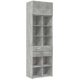 vidaXL Omara za shranjevanje betonsko siva 70x42,5x225 cm inž. les | Shoptok.si