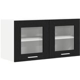  Viseći ormarić Crni hrast i bijela 80 x 31 x 40 cm | shoptok.hr