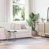  Tepisi Sivi Poliester 160 x 230 cm Tepih Ovalni Moderni Cijene