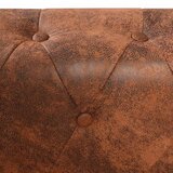  Chesterfield Kutna Garnitura 6 Sjedala od Umjetne kože Smeđa | Eponuda.com