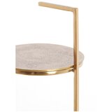 Light & Living Okrogla stranska mizica z marmorno mizno ploščo ø 26 cm Leda – | Shoptok.si