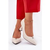 VINCEZA Elegant Heels On Flared Stiletto | Shoptok.si