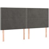  Za krevet s uzglavljem tamnosivi 200x200 cm baršunasti | shoptok.hr