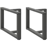  Noge za klub stolić T-oblika 2 kom antracit 60x25x(42-43) cm čelik | shoptok.hr