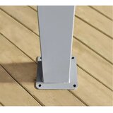  Sojag - Lima 1010 | Aluminijska pergola sa sunčanim jedrom | Trokutasta | Svijetlosiva | shoptok.hr