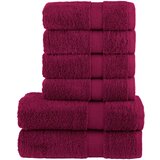 vidaXL Komplet brisač iz bombaža 6-delni SOLUND bordo 600 gsm, (21410107) Cene