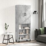  Visoka komoda siva betona 69,5x34x180 cm od konstruiranog drva | shoptok.hr