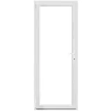 Balkonska vrata Solid Elements (800 x 2000 mm, PVC, bela, leva, brez kljuke)