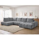 Bobochic Paris Tamno siva sklopiva/s prostorom za odlaganje kutna garnitura od šenila (s lijevim kutom/u obliku slova "U") Everest – | shoptok.hr