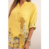 Kesi Włoski Women's cotton shirt with button and pocket kiwi | shoptok.hr
