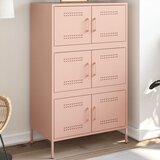 The Living Store Visoka omara roza 68x39x113 cm jeklo - Visoka Omara, (21496165) Cene