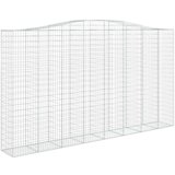  Lučne gabionske košare 4 kom 400x50x220/240cm pocinčano željezo | shoptok.hr