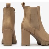 Resti Light brown women's Seihay high heel boots | Shoptok.si