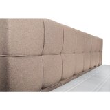 CARRYHOME POSTELJA BOXSPRING 180 cm x 200 cm , tekstil svetlo rjava | Shoptok.si