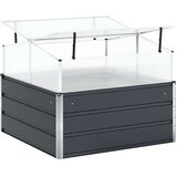  Sadilica Antracit 100 x 100 x 77 cm Cinkani čelik | shoptok.hr