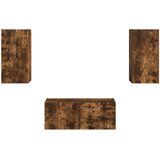  Set TV komoda Zidne 6 pcs Dimljeni hrast Konstruirano drvo | Eponuda.com