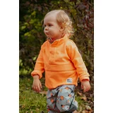 Jack Wolfskin Otroški pulover SMILEYWORLD MIDLAYER oranžna barva