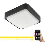 Eglo Piove-c spoljna/zidna/plafonjera, led, 14,6w, 1300lm, 250x250, crno/bela | Eponuda.com