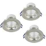 Eglo Set okroglih LED vgradnih svetilk Salabate (18 W, Nikelj, Nevtralno bela) Cene