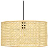  Luster na sajli ALBA 1xE27/15W/230V, prečnik 40 cm, ratan/crna | Eponuda.com