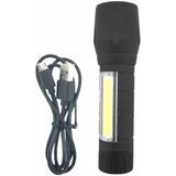 Entac Akumulatorska USB ALU LED žepna svetilka 3W 200lm zoom, (20383216) u